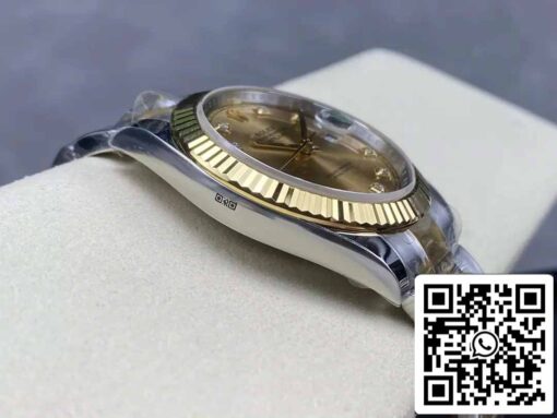 Rolex Datejust m126333-0011 Oyster Strap ARF Factory 1:1 Best Edition electroplated with 18k gold - Image 5