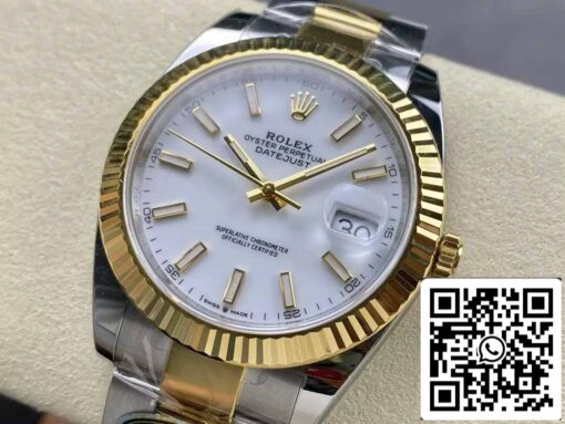 Rolex Datejust m126333-0015 Oyster Strap ARF Factory 1:1 Best Edition electroplated with 18k gold - Image 3