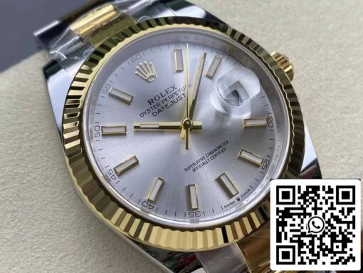 Rolex Datejust m126333-0001 Oyster Strap  ARF Factory 1:1 Best Edition electroplated with 18k gold - Image 7