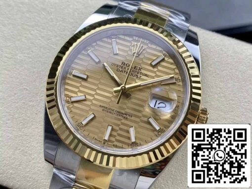 Rolex Datejust m126333-0009 Oyster Strap  ARF Factory 1:1 Best Edition electroplated with 18k gold - Image 2