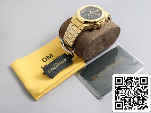 Audemars Piguet Royal Oak 26331 1:1 Best Edition OM Factory Black Dial Yellow Gold – Image 7