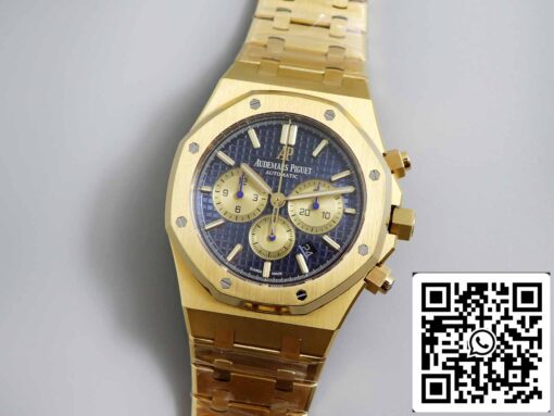 Audemars Piguet Royal Oak 26331BA 1:1 Best Edition OM Factory Blue Dial Yellow Gold – Image 9