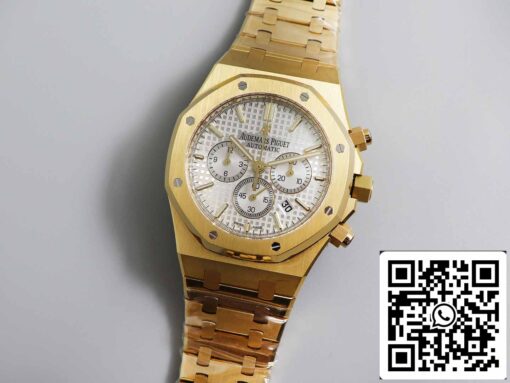 Audemars Piguet Royal Oak 26331  1:1 Best Edition OM Factory White Dial Yellow Gold Stainless Steel