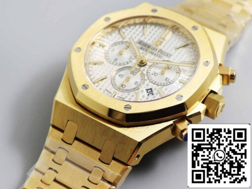 Audemars Piguet Royal Oak 26331  1:1 Best Edition OM Factory White Dial Yellow Gold Stainless Steel - Image 5