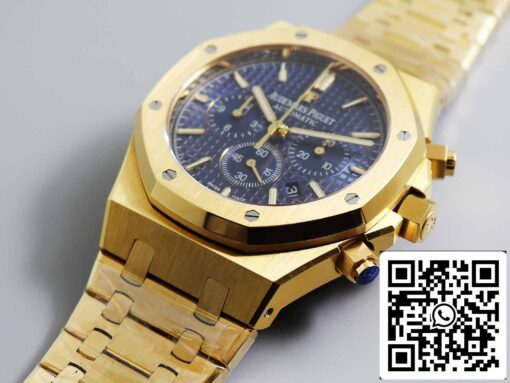 Audemars Piguet Royal Oak 26331  1:1 Best Edition OM Factory Blue Dial Yellow Gold Stainless Steel - Image 8