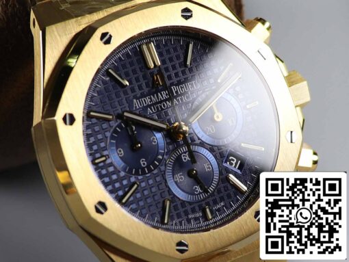 Audemars Piguet Royal Oak 26331  1:1 Best Edition OM Factory Blue Dial Yellow Gold Stainless Steel - Image 7