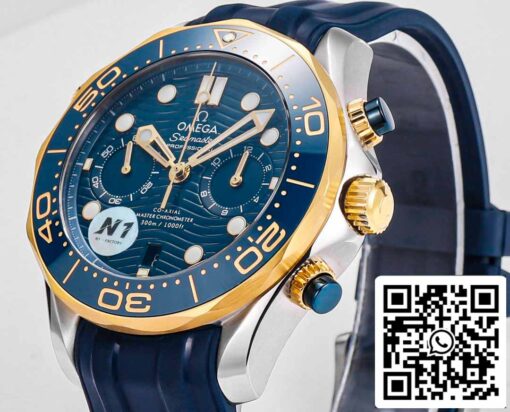 Omega Seamaster 210.20.44.51.03.001 Diver 300m 1:1 Best Edition N1 Factory Rubber Strap - Image 4