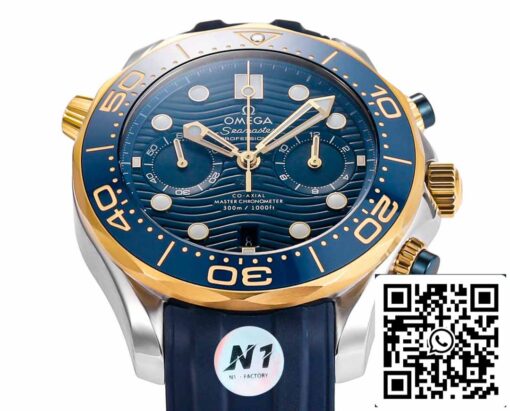 Omega Seamaster 210.20.44.51.03.001 Diver 300m 1:1 Best Edition N1 Factory Rubber Strap - Image 5