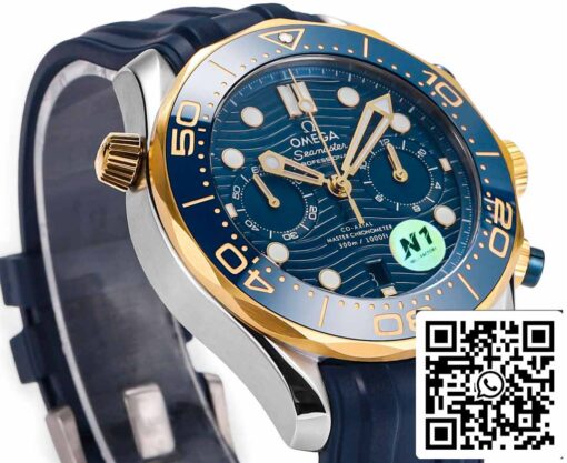 Omega Seamaster 210.20.44.51.03.001 Diver 300m 1:1 Best Edition N1 Factory Rubber Strap - Image 2