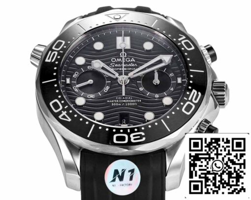 Omega Seamaster 210.30.44.51.01.001 Diver 300m 1:1 Best Edition N1 Factory Rubber Strap - Image 5