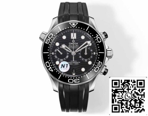 Omega Seamaster 210.30.44.51.01.001 Diver 300m 1:1 Best Edition N1 Factory Rubber Strap