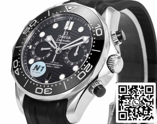 Omega Seamaster 210.30.44.51.01.001 Diver 300m 1:1 Best Edition N1 Factory Rubber Strap - Image 4