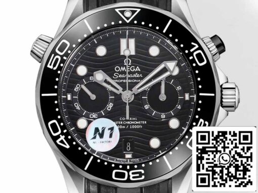 Omega Seamaster 210.30.44.51.01.001 Diver 300m 1:1 Best Edition N1 Factory Rubber Strap - Image 2