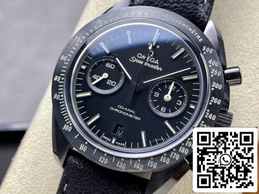 Omega Speedmaster 311.92.44.51.01.007 Moonwatch 1:1 Best Edition N1 Factory Black Leather Strap - Image 8