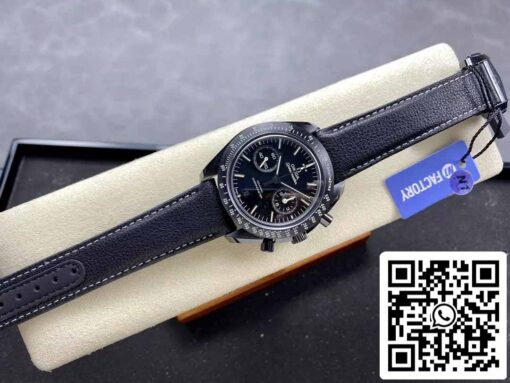 Omega Speedmaster 311.92.44.51.01.007 Moonwatch 1:1 Best Edition N1 Factory Black Leather Strap - Image 6