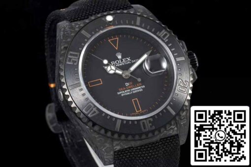 Rolex Deepsea Sea-Dweller M126600 1:1 Best Edition Diw Factory V2 upgrade Leather Strap - Image 9