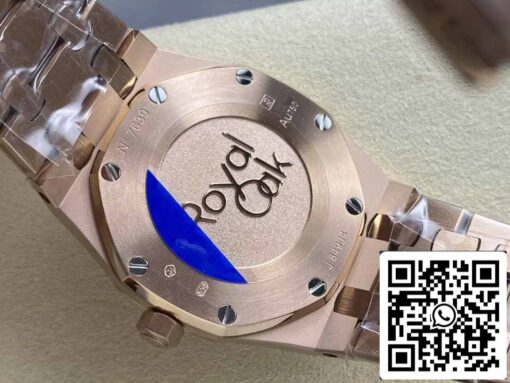 Audemars Piguet 67651 Quartz 33mm 1:1 Best Edition ZF Factory White Dial Rose Gold Diamond - Imagen 3