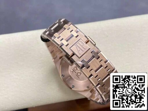 Audemars Piguet 67651 Quartz 33mm 1:1 Best Edition ZF Factory White Dial Rose Gold Diamond - Imagen 2