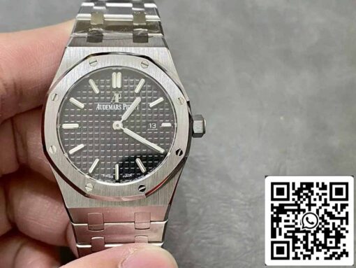 Audemars Piguet 67651 Quartz 33mm 1:1 Best Edition ZF Factory Black Dial Silver Case