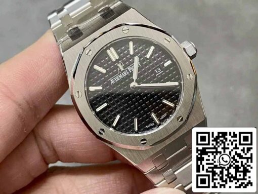 Audemars Piguet 67651 Quartz 33mm 1:1 Best Edition ZF Factory Black Dial Silver Case - Image 8