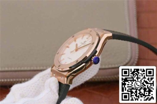 Hublot Classic Fusion 542.OX.2611.LR 1:1 Best Edition JJ Factory White Dial Rose Gold - Image 8