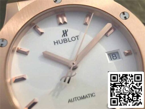 Hublot Classic Fusion 542.OX.2611.LR 1:1 Best Edition JJ Factory White Dial Rose Gold - Image 7