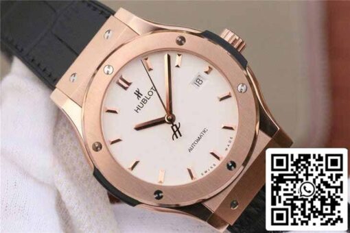 Hublot Classic Fusion 542.OX.2611.LR 1:1 Best Edition JJ Factory White Dial Rose Gold - Image 4