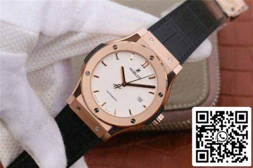 Hublot Classic Fusion 542.OX.2611.LR 1:1 Best Edition JJ Factory White Dial Rose Gold - Image 3