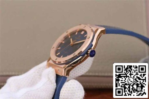 Hublot Classic Fusion 542.OX.7180.LR 1:1 Best Edition JJ Factory Blue Dial Rose Gold - Image 9