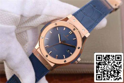 Hublot Classic Fusion 542.OX.7180.LR 1:1 Best Edition JJ Factory Blue Dial Rose Gold - Image 3