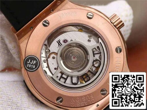 Hublot Classic Fusion 542.OX.1181.LR 1:1 Best Edition JJ Factory Black Dial Rose Gold - Image 9