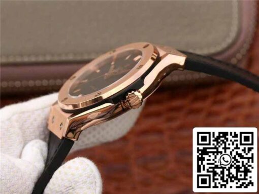 Hublot Classic Fusion 542.OX.1181.LR 1:1 Best Edition JJ Factory Black Dial Rose Gold - Image 6