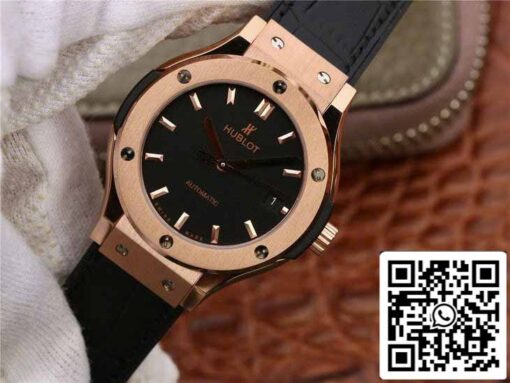 Hublot Classic Fusion 542.OX.1181.LR 1:1 Best Edition JJ Factory Black Dial Rose Gold - Image 3