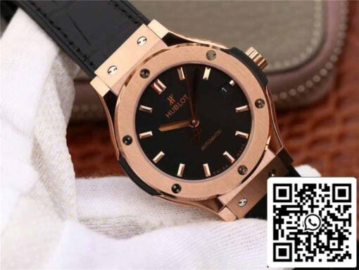 Hublot Classic Fusion 542.OX.1181.LR 1:1 Best Edition JJ Factory Black Dial Rose Gold - Image 2