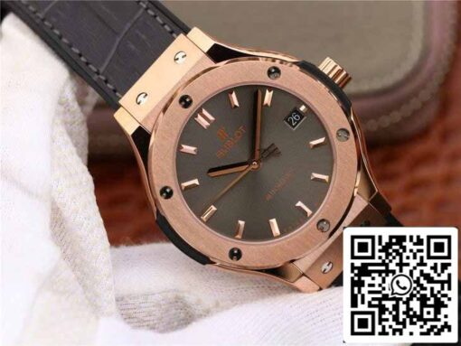 Hublot Classic Fusion 542.OX.7081.LR 1:1 Best Edition JJ Factory Grey Dial Rose Gold - Image 2