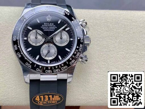 Rolex Cosmograph Daytona m126519 1:1 Best Edition QF Factory 4131 Movement Black Dial