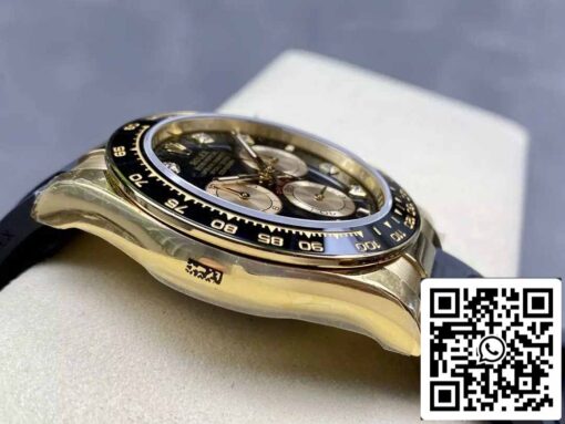 Rolex Cosmograph Daytona m126515 1:1 Best Edition QF Factory 4131 Movement Black Dial and Rose Gold – Bild 5