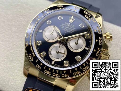 Rolex Cosmograph Daytona m126515 1:1 Best Edition QF Factory 4131 Movement Black Dial and Rose Gold – Bild 3