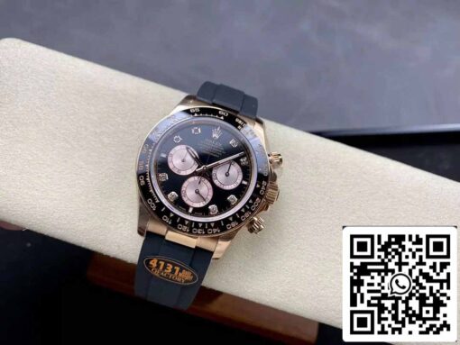 Rolex Cosmograph Daytona m126515LN 1:1 Best Edition QF Factory 4131 Movement Black Dial Rose gold – Bild 4