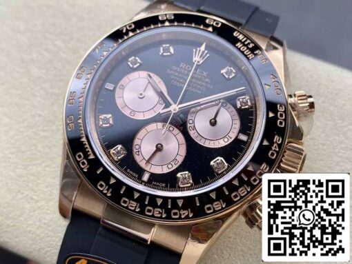 Rolex Cosmograph Daytona m126515LN 1:1 Best Edition QF Factory 4131 Movement Black Dial Rose gold – Bild 3