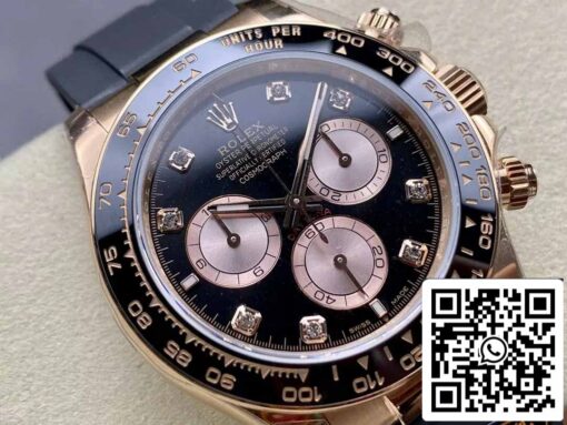 Rolex Cosmograph Daytona m126515LN 1:1 Best Edition QF Factory 4131 Movement Black Dial Rose gold – Bild 2