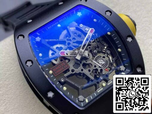 Richard Mille RM035 Rafa Americas Edition 1:1 Best Edition Sonic Factory V3 Black Ceramic - Image 9