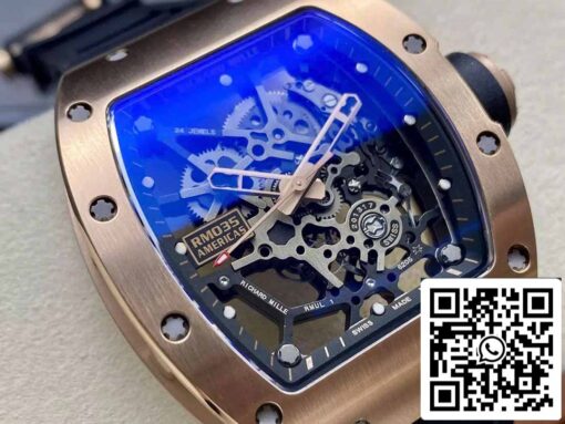 Richard Mille RM035 Toro Americas Edition 1:1 Best Edition Sonic Factory V3 Rose Gold - Image 9