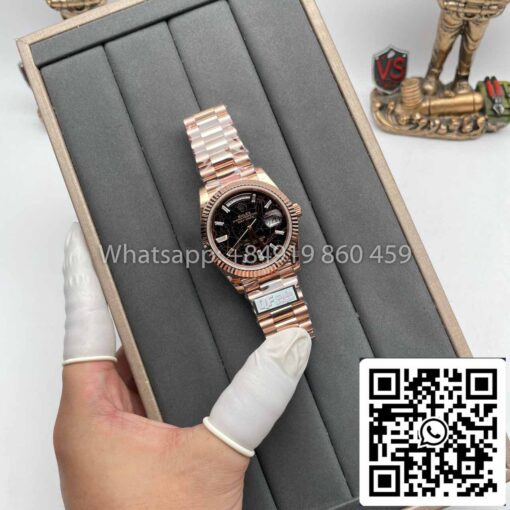 Rolex Everose Gold Day Date 40 228235-0045 1:1 Best Edition QF Factory Eisenkiesel Dial - Image 8