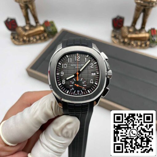 Patek Philippe Aquanaut 5968A-001 Black Rubber Strap 1:1 Best Edition OM Factory - Image 7