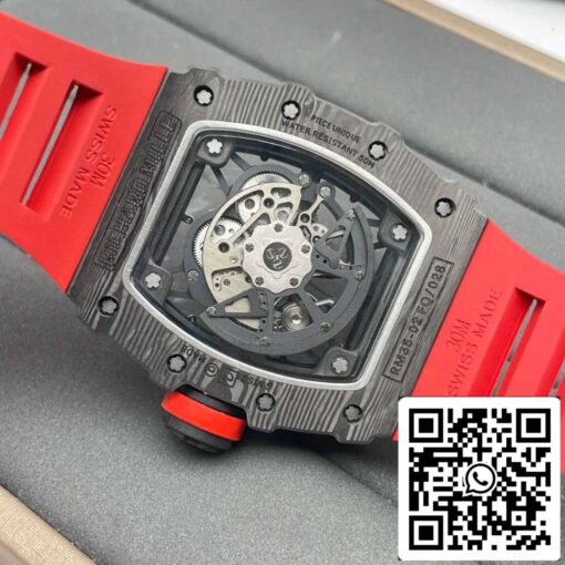 Richard Mille RM035-02 1:1 Best Edition T+ Factory NTPT Carbon Case Red Strap V4 - Image 8