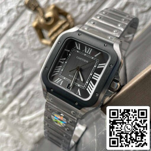 Cartier Santos WSSA0037 1:1 Best Edition BV Factory Included Leather Strap - Image 6