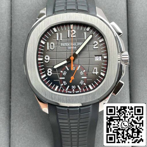 Patek Philippe Aquanaut 5968A-001 Black Rubber Strap 1:1 Best Edition OM Factory - Image 3