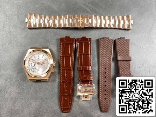 Vacheron Constantin Overseas Dual Time 7900V/000R-B336 1:1 Best Clone GR Factory Leather Strap - Image 9