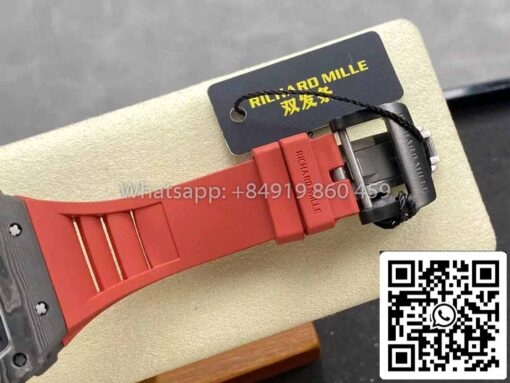 Richard Mille RM035-02 1:1 Best Clone R7 Factory NTPT Carbon Case Red Strap - Image 3